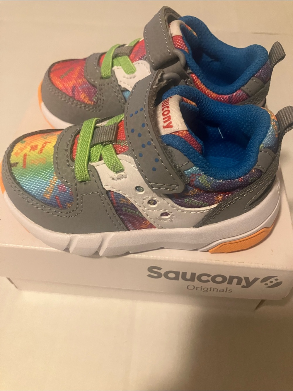 Toddlers Saucony Originals Jazz Lite 2.0 LX Rainbow Love sneakers Sz 4
